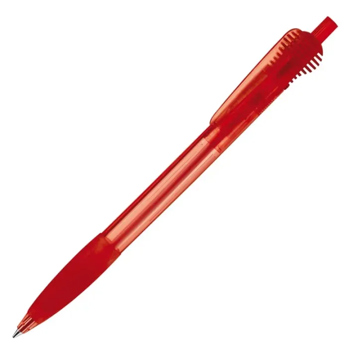 Cosmo ball pen transparent rubber round clip - LT87624 (N0421)